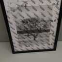 Egofine 12x16 Picture Frame Black, Covered by Plexiglass Made of Solid Wood, Display Pictures 9x12 and 11x14 with Mat or 12x16 Without Mat, for Wall Mounting Photo Frame