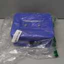 KYODOLED Cash Box with Combination Lock,Safe Metal Box for Money,Storage Lock Box with Money Tray,7.87"x 6.30"x 3.54" Blue Medium