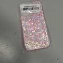 UEEBAI Glitter Case Magnetic for iPhone 15 Pro Case, Luxury Shiny Bling Sparkly Phone Cover Compatible with MagSafe, Wireless Charge Crystal Diamonds Shiny Cover for Women - Hot Pink