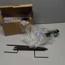 Viveta Solar Halloween Lights, 2 Pack Ghost Solar Lights Outdoor with Color Changing Crackle Glass Ball for Halloween Decorations Outdoor Garden Yard