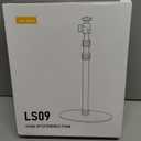 jusmo LS09 Aluminum Projector Floor Stand for Nebula/XGIMI/Other Video Projectors, Mevo Camera Stand, 16.5-34.6inch Adjustable, Compatible with Projector/Camera/Phone/GoPro/Webcam/Lights