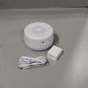 Sound Machine Easysleep White Noise Machine with 25 Soothing Sounds and Night Lights with Memory Function 32 Levels of Volume and 5 Sleep Timer Powered by AC or USB for Sleeping Relaxation (White)