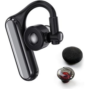 Open Ear Bluetooth 5.4 Headset, Wireless Mono Earpiece with ENC Noise Cancelling Mic, 30H Talk Time Single Ear Headphone for Work Driving, Compatible with iPhone Samsung Android Phones