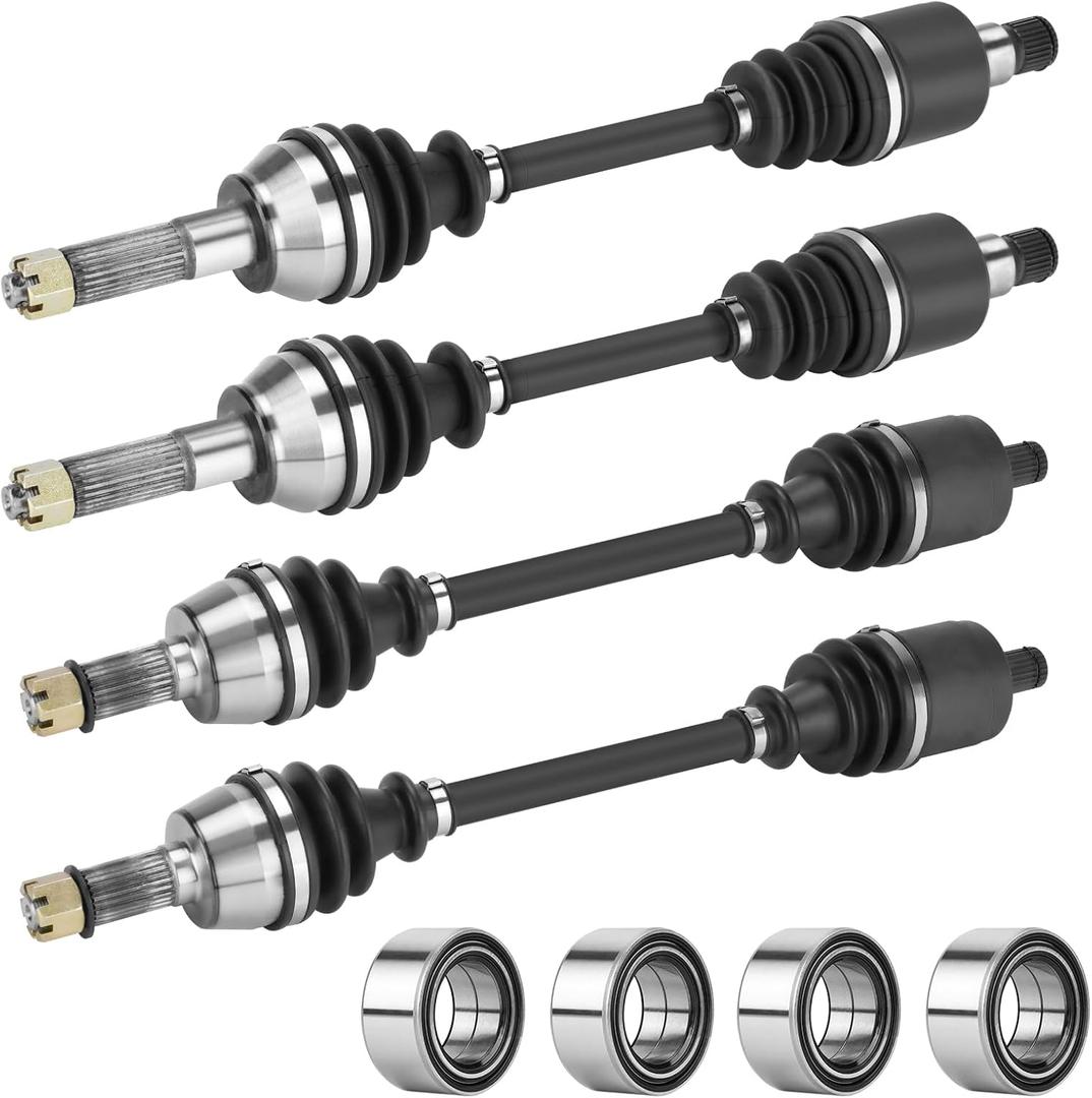 Front Rear CV Axle with Bearing for Polaris RZR 800 2008 2009 2010 2011 2012 2013 2014, Axle Half Shaft & Bearings for 1332444, 1332672, 1332884, 1332440, (NOT FIT RZR S/4 800)
