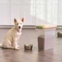 IRIS USA Dog Food Storage Container, Up to 13 lbs, Almond, Made in USA