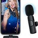 Wireless Tie Mic for iPhone iPad Mini Micro Smartphone for Youtube Facebook Interview Podcast Blog Vlog, Microphone-Tie Mobile Phone for Video Recording