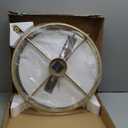 Bdor 24-Inch Metal Decorative Wall Clock - Elegant Timepiece for Home and Office Dcor (Golden)