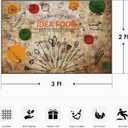 Area Rug, Washable and Non-Slip 2'x3' Retro Vintage Chef Fruit Cafe Dinning Small Indoor Entryway Door Mat, Floor Mat Carpet for Bedroom, Kitchen, Bathroom, Laundry, Living Room