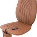 Laxon Air Massage Vehicle Seat | Car Seat Cover, Leather Cushions for Driving, Slim Comfy Design (Brown)