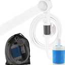 Outdoor Shower & Portable Rinse Kit, 10-Piece Portable Camping Shower with USB Rechargeable Pump, Hose and Multi-Spray Showerhead, Pumps Water from Bucket for Camping, Travel, Pet Bath, Plant Watering