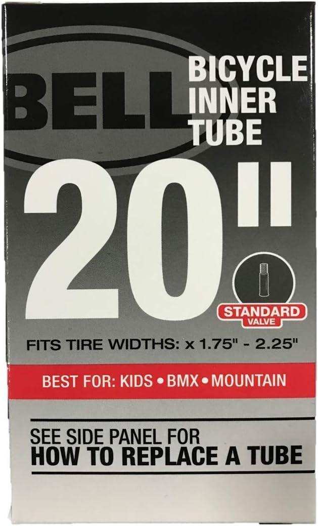 BELL Standard Bicycle Inner Tube, 20" x 1.75" - 2.125", Black