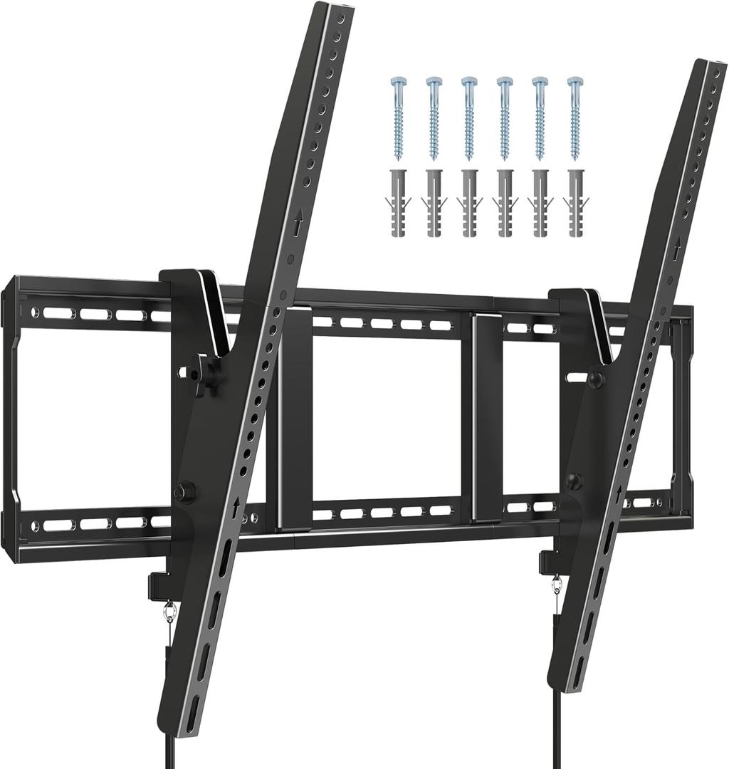 Suptek Heavy Duty Tilt TV Wall Mount for 55-100" Screens  220Lbs, Adjustable Tilt, Fits 3 Studs of 16" and 2 Studs of 18" or 24", VESA 900x600mm, Universal for LED/OLED/LCD TVs, MT9