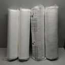 COZYVIDA Outdoor Deep Seat Cushion Set of 2, 22"x24"x5.1" Seat & 23"x19" Back, C0 Water-Resistant Breathable Fabric, UV-Resistant 1000+ Hrs, 30D Foam with Recycled Fiber Fill,Natural Linen