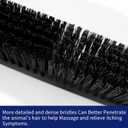 Livestock Scratch Brush With 8 ScrewsAnimal Back Scratching Brush for Cow,Cattle,Sheep, Horses,PigsMassage Grooming Tool (Black, 2pcs)