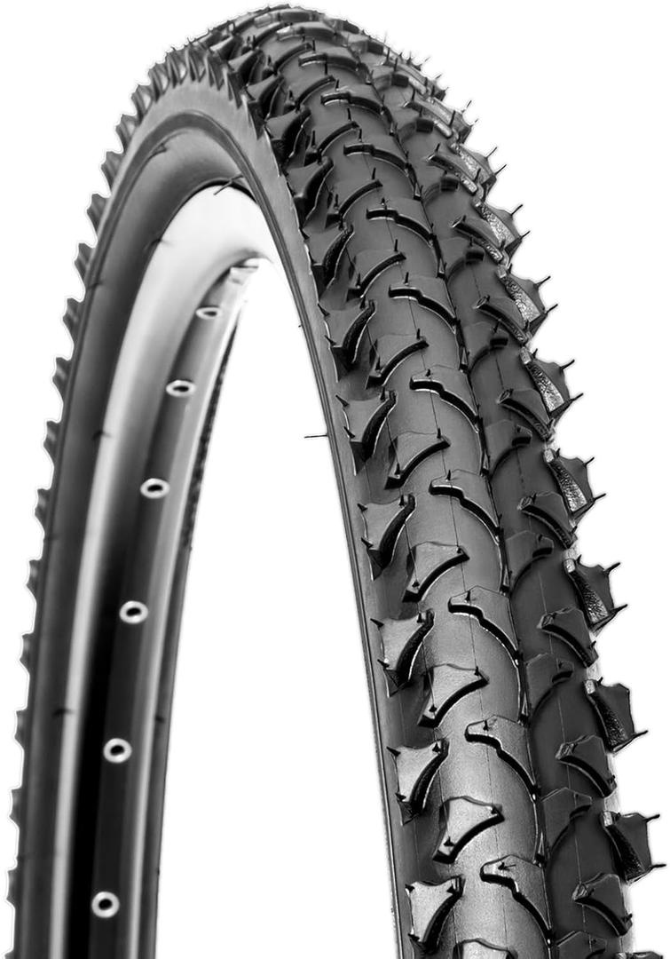 Hycline Mountain Bike Replacement Tire: 26x1.95 inch (52-559mm) Premium Butyl Rubber Puncture-Resistant Folding Bicycle Tire Compatible with MTB Off-Road Bike