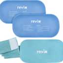 REVIX Cold Packs for Injuries, 2 Gel Packs, Soft and Flexible Hot & Cold Compress Large Ice Pack Wraps for Back, Knee, Leg and Ankle, Enhancing Comfort and Soothing Fatigue, 12" x 6" (Blue)