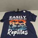 Easily Distracted by Reptiles Herpetology Herpetologist T-Shirt, M
