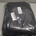 LUSHVIDA 10 Packs Vinyl Tablecloths with Flannel Backing for 4ft Rectangle Folding Table Cloths - Waterproof Plastic Picnic Table Covers with Elastic Corners, 30x48 inch, Black