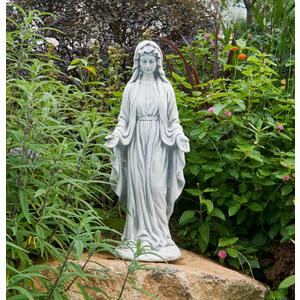 TOETOL Virgin Mary 29.9 Inch Outdoor Statue Religious Blessed Mother Garden Decor Statues Catholic Mother Mary Yard Patio Deck Home Entryway Hallway Sculpture