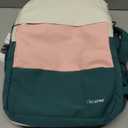 Taygeer Carry On Backpack, 35l Travel Backpack for Women Airline Approved, Cute Underseat Personal Item Travel Bag With Shoe Compartment, Casual Daypack Gifts for Friend Weekend, Beige Peacock Pink (Large, Cream Pink Green)