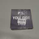 2 x Funny Office Decor, P.S. You Got This Sign with Stand, Cute Desk Decor, Inspirational Gifts for Women Men, Family Friends Colleagues, Funny Wooden Signs for Office Desk Accessories-B10