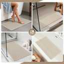 Non Slip Bathtub Mat and Shower Mat, Machine Washable Anti Slip Shower Mats for Inside Shower with Suction Cups & Drain Holes