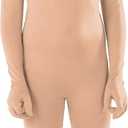 Full Bodysuit Include Felt Eye Mask Kids Dancewear Solid Color Spandex Zentai Child Unitard S