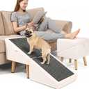Dog Ramp & Stairs for Small Dogs, 2-in-1 Pet Ramp & Ottoman, 16" H