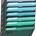 SUPEASY 8-Tier Wall File Organizer, Hanging Wall Files for Papers, Folders, Magazines, Wall Organizer for Clipboard, Assembly Needed, Black