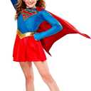 Rubies DC Superheroes Supergirl TV Series: Supergirl Costume Dress for Kids, Girl's Large (Medium)