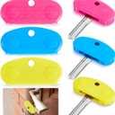 6 Pack Easier to Grip Key Turner Aid Bright Aid Key Turners for Arthritis Reumatoide Disability Parkinson Colorful Turner for Weak or Elderly Hands Daily Door Lock Bulk