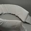 Vekkia Cal King Bed Wedge Pillow for Headboard  High-Density Foam Fills Gaps (0-5.5") Between Mattress and Headboard, Wedge Pillow with Pockets for Phone & Remotes, Washable Cover  (White) (California King(72"x8"x6"-Medium))