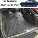 Cargo Mat Compatible with 2019-2025 Porsche Cayenne Coupe Trunk Mat (and Rear Left and Right Side Panels) Cargo Liners for Porsche Cayenne (NO E-HybridPlug-in Hybrid)