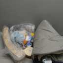 Baby Play Gym Activity Mat, 5 Developmental Zones Wooden Tummy Time Mat with 7 Detachable Sensory Toys for Motor Skills & Sensory Development, Baby Essentials Shower Gift, Easy to Install (37.6*37.6 Inch, Blue)