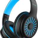 ELECDER i45 Headphones Wired, On-Ear Kids Headphones with 1.5M No-Tangle Cord, Foldable Portable Stereo 3.5mm Headset for School Kids Teens, Smartphones Tablet Computer Laptop, Airplane Travel, Black