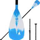 Karltion SUP Paddle - 3-Piece Adjustable Aluminium SUP Paddle with Glass Fiber Blade for Surfing, Floating, Water Sports