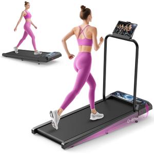 Walking Treadmill with Removable Handle,2.5HP Portable Treadmills for Home and Office, 270Lbs Capacity Under Desk Treadmill with APP &Remote Control, LED Display (moon)
