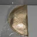 Snowkingdom Gold Placemats Round Set of 8, Gold Metallic Hollow Vinyl 15 Inch Round Placemat, Washable Wipeable Easy Clean Non Slip Stain Kitchen Dining Table Place Mats for Wedding Party Decoration