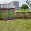 2 in 1 Pet Cat and Dog Tunnel Tent Foldable Pet Tent Outdoor Pop Up Pet Playpen Cage Fences House (Styles 2)