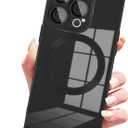 Designed for iPhone 14 Pro Case Compatible with Magsafe Cover Camera Lens Protector Military Grade Protection Shockproof Soft TPU Slim Magnetic Phone Case for iPhone 14 Pro Black