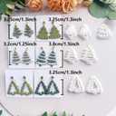7pcs Christmas Tree Polymer Clay Cutter | Fall Clay Earring Cutters | Polymer Clay Cutter for Jewelry Making