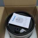 Ceramic Cat Water Fountain - 2.1L/71oz - All-Ceramic Body & Pure Copper Water Spout - Non-Toxic - Automatic Pet Drinking Fountain Indoor with Ultra-Quiet Pump, and 3Pcs Filter & Sponge (Black)