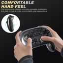 RHOTALL Clear Crystal Protective Case for Nintendo Switch 2 Pro Controller, Edition Ergonomic Hard Shell Cover Controller Grip Protector for Nintendo Switch 2 Pro