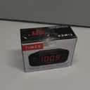 Timex Alarm Clock with Large Display, Digital Alarm Clock for Bedroom Includes 120V Universal Power Adapter (T121B - Black)