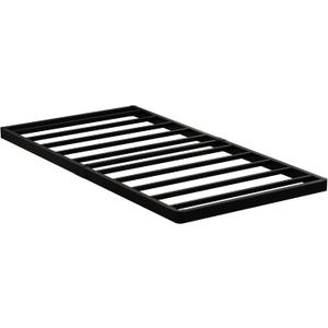 Maenizi Twin Box Spring 2 Inch Low Profile, Heavy Duty Metal Box Spring Bed Base Bunkie Board, Mattress Foundation, Easy Assembly, Noise Free, Black