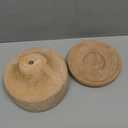 6" Rustic Weathered Terracotta Plant Pot with Drainage Saucer, Breathable Clay Planter, Mid-Century Modern Home & Garden Decor