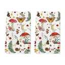 Artoid Mode Beige Modern Mushroom Kitchen Towels Dish Towels, 18x26 Inch Cute Botanic Farmhouse Decoration Hand Towels Set of 2