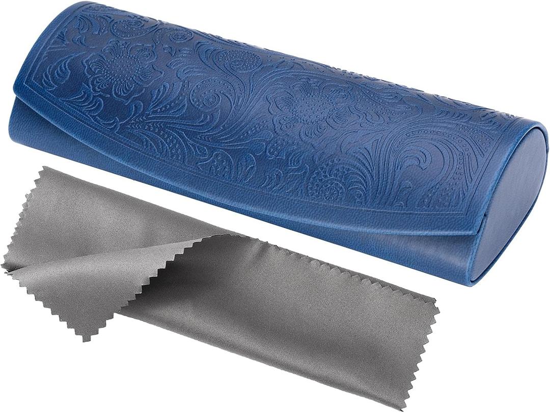 Vemiss Hard Shell Glasses Case, Portable Protective Eyeglasses for Men Women