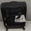 Coolife Underseat Carry On Luggage Softside Lightweight Rolling Travel Bag Spinner Suitcase (Underseat 14-Inch Plus, black)