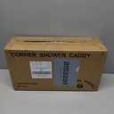 Corner Shower Caddy Tension Pole: Stainless Steel Rustproof 4-Tier Shower Organizer - 47-121 inch Adjustable Bathroom Shelves for Bathtub Shampoo Storage - Tension Rod Floor Standing Bath Rack - Black